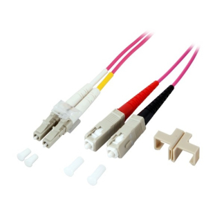 ProCable Glasvezelkabel OM4 - LC/SC - 0.5 meter (Duplex, 50/125μm) O0323.0.5 K010701113 - 1