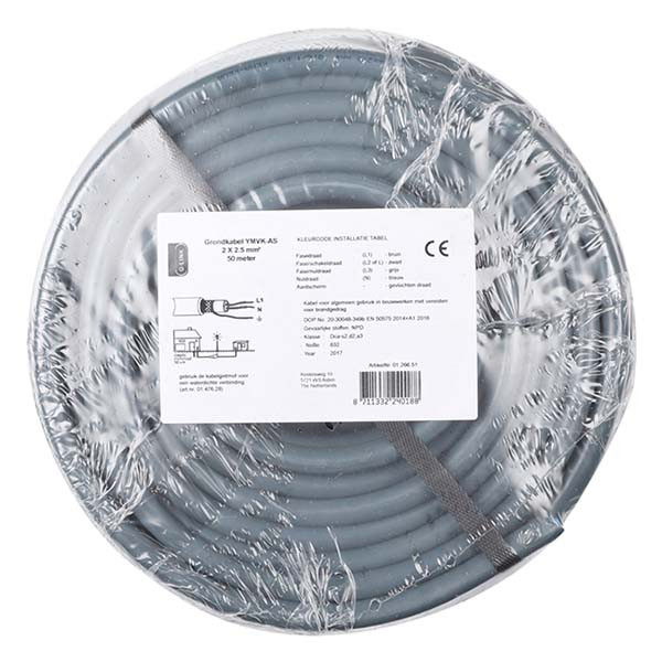 ProCable Grondkabel | 2x 2.5 mm² | YMVK-as | 50 meter 0126651 17560 K180001510 - 3