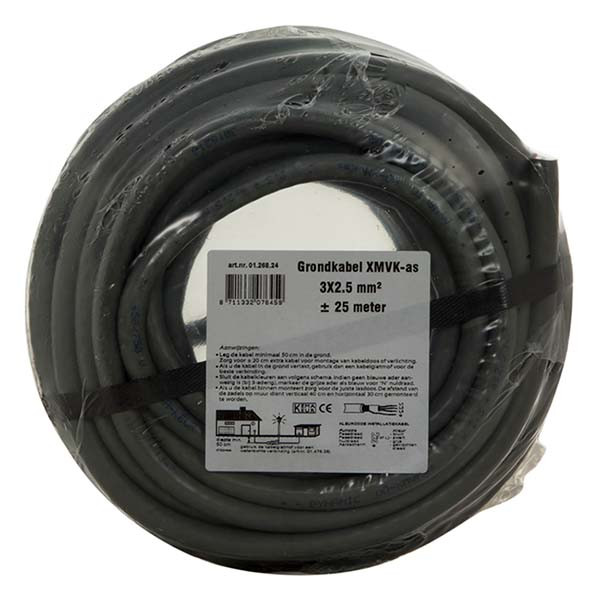 ProCable Grondkabel | 3x 2.5 mm² | XMVK-as | 25 meter 0126824 17341 K180001505 - 3