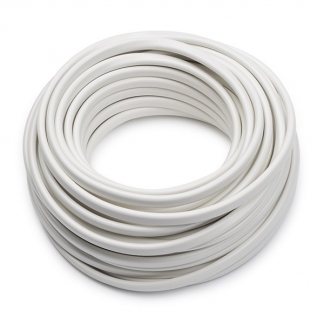 ProCable Huishoudsnoer | 2 x 0.75 mm² | 10 meter (Plat, Wit) 0303039 K180002013 - 