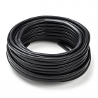 Huishoudsnoer | 2x 0.75 mm² | 10 meter (Plat, Zwart)