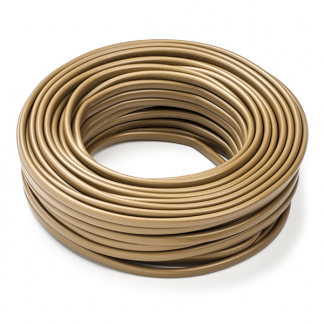 ProCable Huishoudsnoer | 2x 0.75 mm² | 20 meter (Plat, Goud) 0303035 K180002018 - 1