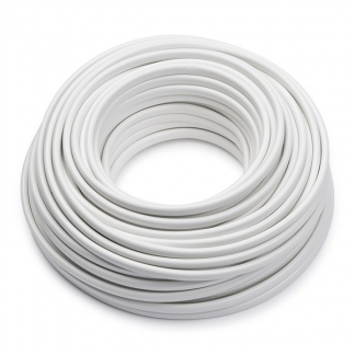 ProCable Huishoudsnoer | 2x 0.75 mm² | 20 meter (Plat, Wit) 0303073 K180002014 - 1
