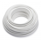Huishoudsnoer | 2x 0.75 mm² | 20 meter (Plat, Wit)