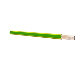 Installatie draad | Aardedraad | 100 meter (VD, Geel/Groen, 6 mm², -40° - 90° C)