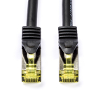 Internetkabel | Cat7 S/FTP | 0.5 meter (100% koper, LSZH, Zwart)