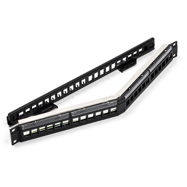ProCable Keystone behuizing | 19 inch (24-poorts, 1U, Gebogen) 375921 A090603014 - 1