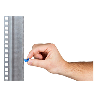 ProCable Kooimoeren voor patchkast | M6 | 50 stuks (Met kruiskopbouten en sluitring, Quickfix, 19 inch) 691102 K090601799 - 2