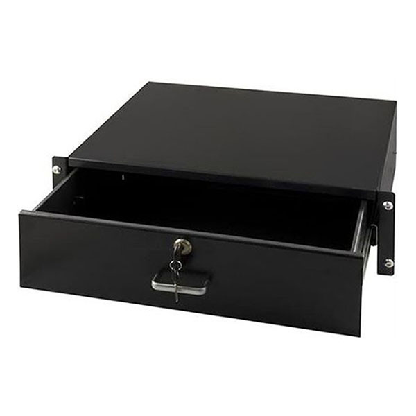 ProCable Lade voor Patchkast 19 inch | 3U (Afsluitbaar, Zwart) 691646NTS.3 K090603026 - 1