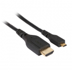 ProCable Micro HDMI naar HDMI kabel | ProCable | 1 meter (4K@30Hz, Verguld) K54101 K010104020 ProCable Micro HDMI naar HDMI kabel | ProCable | 1 meter (4K@30Hz, Verguld) K54101 K010104020