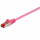Netwerkkabel | Cat6 S/FTP | 0.25 meter (100% koper, LSZH, Roze)