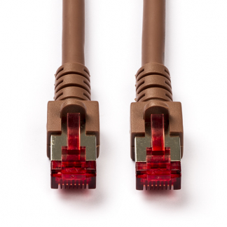 ProCable Netwerkkabel | Cat6 S/FTP | 0.5 meter (100% koper, LSZH, Bruin) K5517.0.5 K010608210 - 1