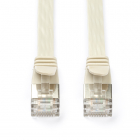 Netwerkkabel | Cat6a U/FTP | 0.25 meter (100% koper, Plat, Grijs)