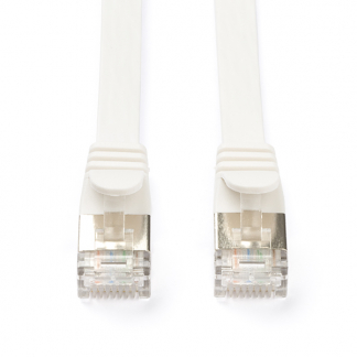 ProCable Netwerkkabel | Cat6a U/FTP | 0.25 meter (100% koper, Plat, Wit) K5545WS0.25 K010610116 - 1