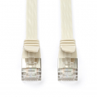 Netwerkkabel | Cat6a U/FTP | 1 meter (100% koper, Plat, Grijs)