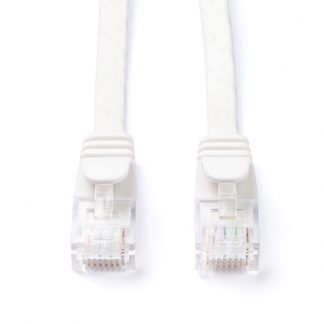 ProCable Netwerkkabel | Cat6a U/UTP | 0.25 meter (100% koper, Plat, Wit) K8107WS.0.25 K010610106 - 1