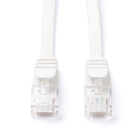 ProCable Netwerkkabel | Cat6a U/UTP | 10 meter (100% koper, Plat, Wit) 96369 K010605370 - 1