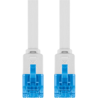 ProCable Netwerkkabel | Cat6a U/UTP | 10 meter (100% koper, Plat, Wit) 96369 K010605370 - 1