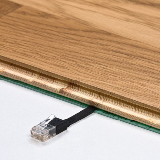 ProCable Netwerkkabel | Cat6a U/UTP | 15 meter (100% koper, Plat, Zwart) 96378 K010605380 - 2