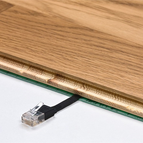 ProCable Netwerkkabel | Cat6a U/UTP | 20 meter (100% koper, Plat, Zwart) 96389 K010605381 - 2