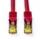 Netwerkkabel | Cat7 S/FTP | 1 meter (100% koper, LSZH, Rood)