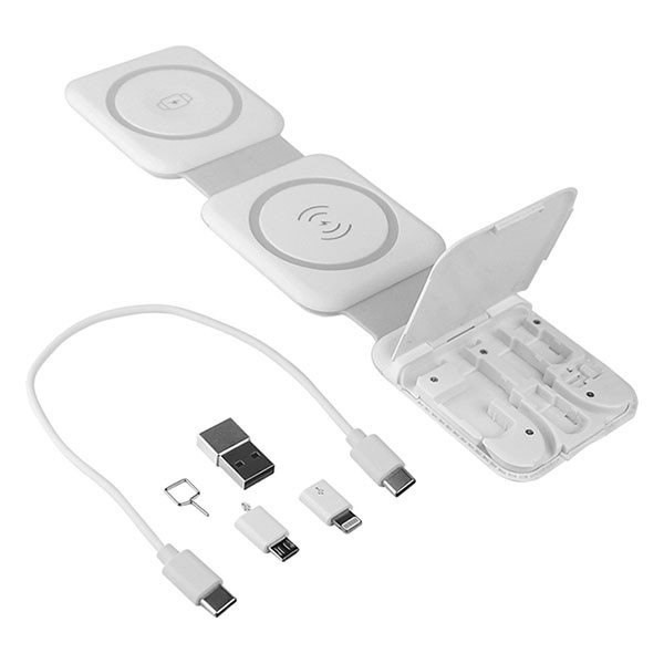 ProCable Opvouwbare draadloze oplader | ProCable (2-in-1, Magnetisch, Qi, MagSafe, 15W) DZ108582 K180108074 - 1