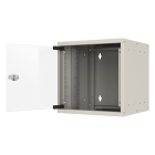 ProCable Patchkast 10 inch | 9U | 312 x 300 x 437 mm (Max. 30 kg, Staal, Veiligheidsglas, Inbouwdiepte 230 mm, Voorgemonteerd, Wit) WGB-1009WS.30 K090601667 - 2
