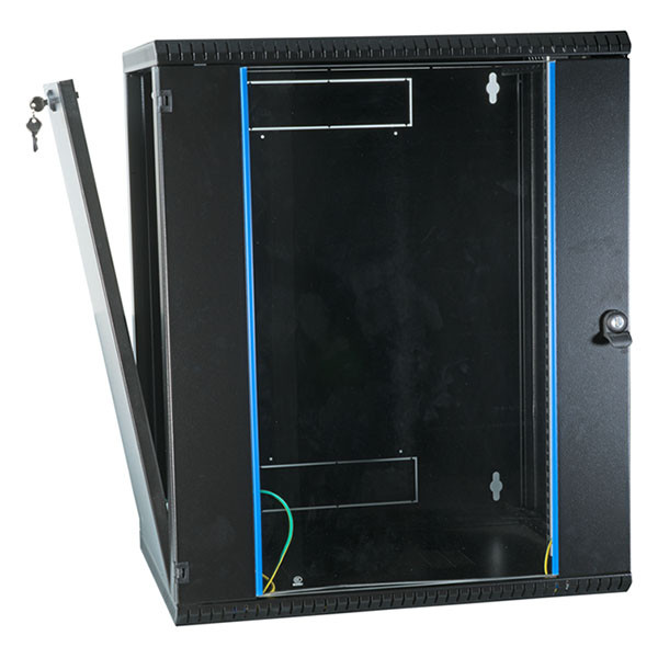 ProCable Patchkast 19 inch | 18U | 600 x 600 x 860 mm (Max. 50 kg, Staal, Veiligheidsglas, Inbouwdiepte 600 mm, Voorgemonteerd, Zwart) 691718VTS.60 K090601631 - 3
