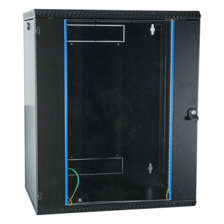 ProCable Patchkast 19 inch | 21U | 600 x 600 x 997 mm (Max. 50 kg, Staal, Veiligheidsglas, Inbouwdiepte 600 mm, Voorgemonteerd, Zwart) 691721VTS.60 K090601632 - 1