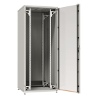 ProCable Patchkast 19 inch | 24U | 800 x 800 x 1163 mm (Max. 1000 kg, Staal, Veiligheidsglas, Inbouwdiepte 800 mm, Voorgemonteerd, Grijs) PRO-2488GR.G1SV K090601646 - 2