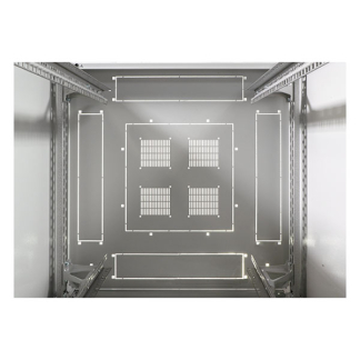 ProCable Patchkast 19 inch | 24U | 800 x 800 x 1163 mm (Max. 1000 kg, Staal, Veiligheidsglas, Inbouwdiepte 800 mm, Voorgemonteerd, Grijs) PRO-2488GR.G1SV K090601646 - 3