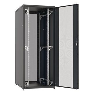 ProCable Patchkast 19 inch | 42U | 800 x 1200 x 1963 mm (Max. 1000 kg, Staal, Veiligheidsglas, Inbouwdiepte 1200 mm, Voorgemonteerd, Zwart) PRO-4282TS.P1 K090601656 - 2