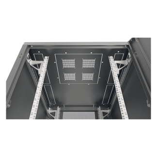 ProCable Patchkast 19 inch | 42U | 800 x 1200 x 1963 mm (Max. 1000 kg, Staal, Veiligheidsglas, Inbouwdiepte 1200 mm, Voorgemonteerd, Zwart) PRO-4282TS.P1 K090601656 - 3