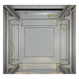 ProCable Patchkast 19 inch | 42U | 800 x 800 x 1963 mm (Max. 1000 kg, Staal, Veiligheidsglas, Inbouwdiepte 800 mm, Voorgemonteerd, Grijs) PRO-4288GR.G1SV K090601651 - 4