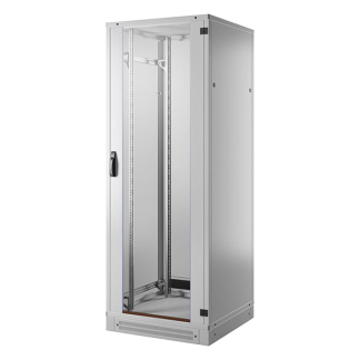 ProCable Patchkast 19 inch | 42U | 800 x 800 x 1963 mm (Max. 1000 kg, Staal, Veiligheidsglas, Inbouwdiepte 800 mm, Voorgemonteerd, Grijs) PRO-4288GR.G1SV K090601651 - 5