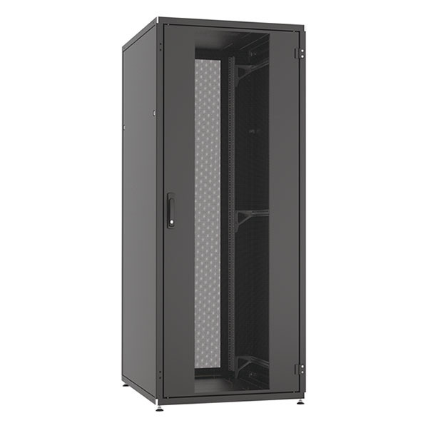 ProCable Patchkast 19 inch | 47U | 800 x 1000 x 2186 mm (Max. 1000 kg, Staal, Veiligheidsglas, Inbouwdiepte 1000 mm, Voorgemonteerd, Zwart) PRO-4780TS.P1 K090601658 - 5