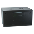 ProCable Patchkast 19 inch | 6U | 600 x 450 x 330 mm (Max. 50 kg, Staal, Veiligheidsglas, Inbouwdiepte 450 mm, Voorgemonteerd, Zwart) 691706VTS.45 K090601623 - 2