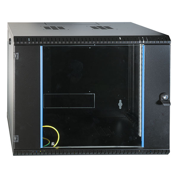 ProCable Patchkast 19 inch | 6U | 600 x 600 x 330 mm (Max. 50 kg, Staal, Veiligheidsglas, Inbouwdiepte 600 mm, Voorgemonteerd, Zwart) 691706VTS.60 K090601627 - 1