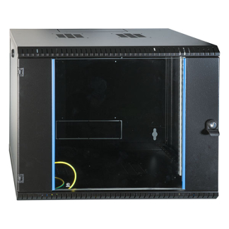 ProCable Patchkast 19 inch | 6U | 600 x 600 x 330 mm (Max. 50 kg, Staal, Veiligheidsglas, Inbouwdiepte 600 mm, Voorgemonteerd, Zwart) 691706VTS.60 K090601627 - 1