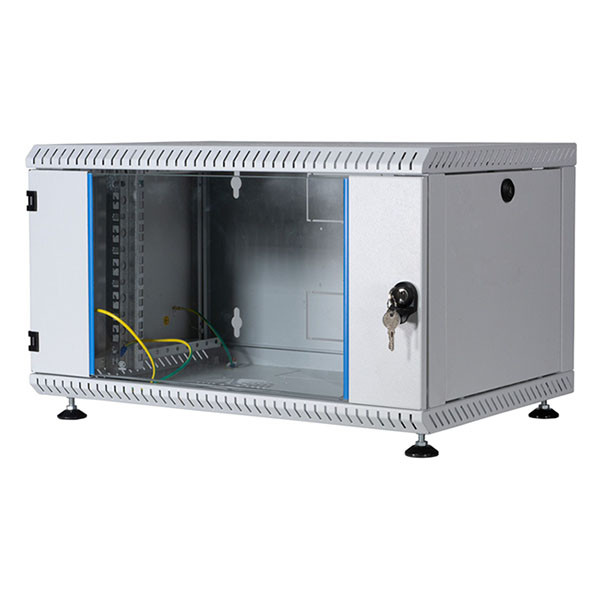 ProCable Patchkast 19 inch | 9U | 600 x 500 x 465 mm (Max. 50 kg, Staal, Veiligheidsglas, Inbouwdiepte 500 mm, Voorgemonteerd, Grijs) 691709VGR.50 K090601637 - 4