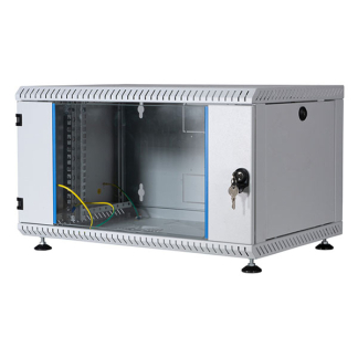 ProCable Patchkast 19 inch | 9U | 600 x 600 x 465 mm (Max. 50 kg, Staal, Veiligheidsglas, Inbouwdiepte 600 mm, Voorgemonteerd, Grijs) 691709VGR.60 K090601640 - 4