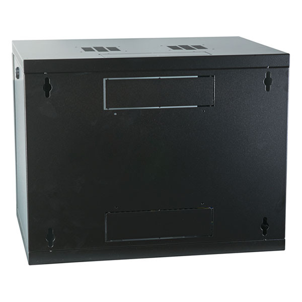 ProCable Patchkast 19 inch | 9U | 600 x 600 x 465 mm (Max. 50 kg, Staal, Veiligheidsglas, Inbouwdiepte 600 mm, Voorgemonteerd, Zwart) 691709VTS.60 K090601628 - 2