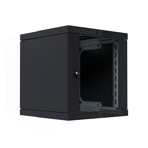 ProCable Patchkast 19 inch | ProCable | 12U | 600 x 600 x 600 mm (Max. 60 kg, Staal, Veiligheidsglas, Inbouwdiepte 600 mm, Voorgemonteerd, Zwart) WGX-1206TS.G1 K000000064 - 4