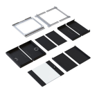 ProCable Patchkast 19 inch | ProCable | 12U | 600 x 600 x 600 mm (Max. 60 kg, Staal, Veiligheidsglas, Inbouwdiepte 600 mm, Voorgemonteerd, Zwart) WGX-1206TS.G1 K000000064 - 5