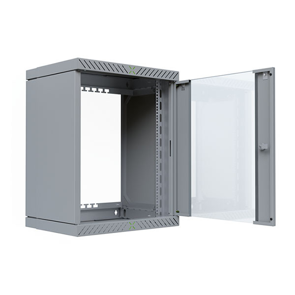 ProCable Patchkast 19 inch | ProCable | 15U | 600 x 600 x 766 mm (Max. 60 kg, Staal, Veiligheidsglas, Inbouwdiepte 600 mm, Voorgemonteerd, Grijs) WGX-1506GR.G1 K000000065 - 2