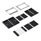ProCable Patchkast 19 inch | ProCable | 9U | 600 x 600 x 500 mm (Max. 60 kg, Staal, Veiligheidsglas, Inbouwdiepte 600 mm, Voorgemonteerd, Zwart) WGX-0906TS.G1 K000000062 - 5