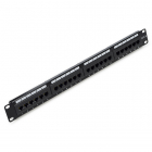 Patchpaneel | 19 inch | 1U (Cat6 U/UTP, 24-poorts, Verticaal)