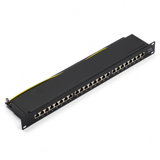 ProCable Patchpaneel | 19 inch | 1U  (Cat6a S/FTP, 24-poorts, Horizontaal, PoE) 37666SW.1M 37666SW1M K090603019 - 1