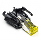 RJ45 connector Cat6a - FTP (Voor soepele kern, 10 stuks, Zwart)