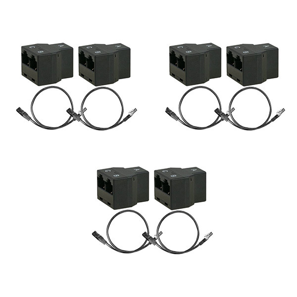 ProCable RJ45 koppelstuk | Cat5e U/UTP | 3 stuks (Ziggo geschikt)  V050601002 - 1